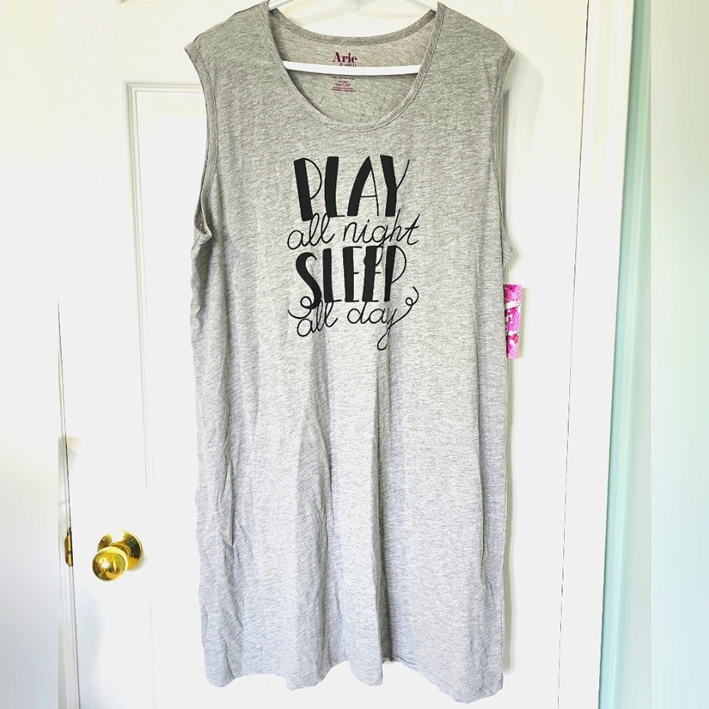 NEW! Arie By Ariella Women's Sleeveless Sleepwear Loungewear Top Size 1X